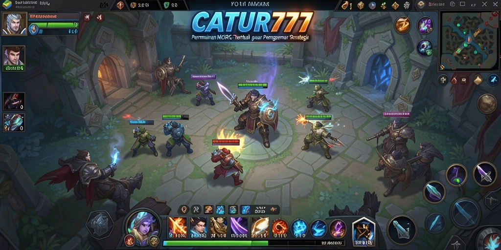 Screenshot gameplay CATUR777 yang menampilkan aksi seru dalam permainan MMORPG.