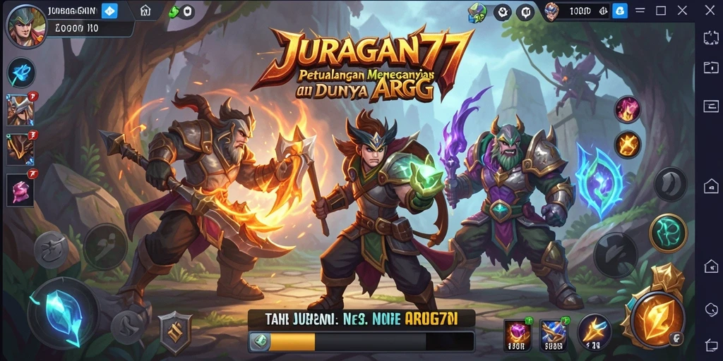 Tampilan gameplay JURAGAN77 yang seru dan mendebarkan.
