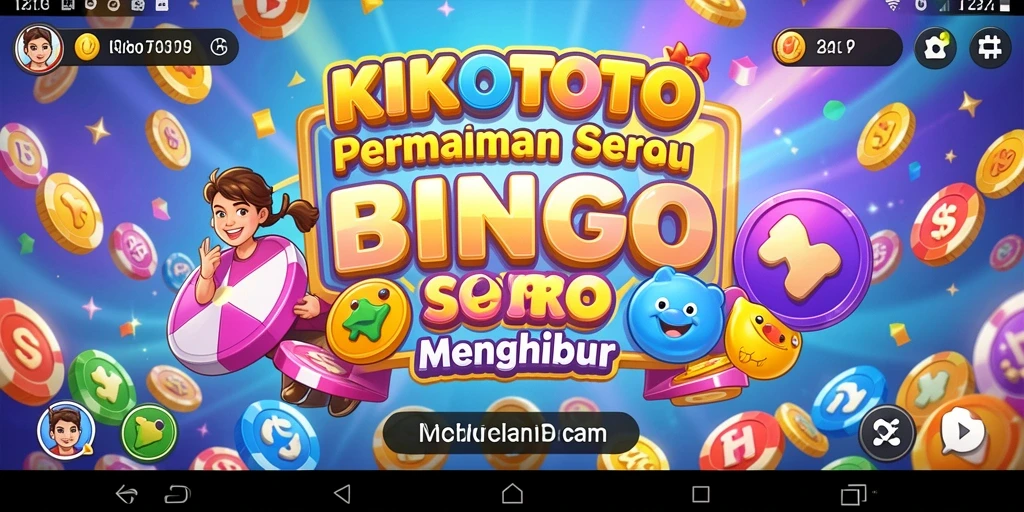 Tampilan gameplay seru di KIKOTOTO dengan suasana Bingo yang menarik.