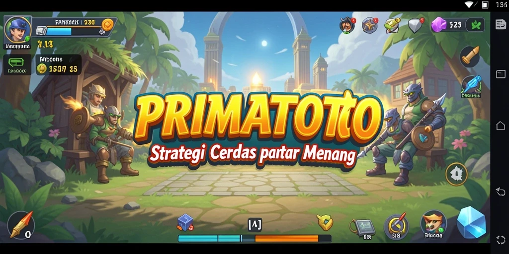 Tampilan gameplay menarik dan penuh strategi dalam PRIMATOTO.