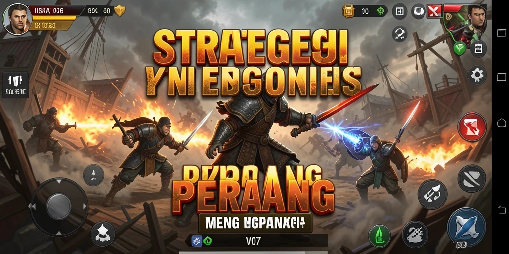 Tampilan seru pertempuran strategi dalam V07.